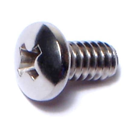 Midwest Fastener #10-24 x 3/8 in Phillips Pan Machine Screw, Plain 18-8 Stainless Steel, 100 PK 07110